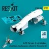 RESKIT RSU32-0184 A-7E Corsair II air intakes, wheel bays, landing gears, wheels for Trumpeter kit (3D Printed) (1/32)